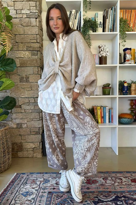 Big Softie Batwing Or Butterfly Knit Oatmeal